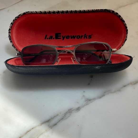 LA Eyeworks vintage "SLAM" pure titanium small aviators pristine - Picture 9 of 13